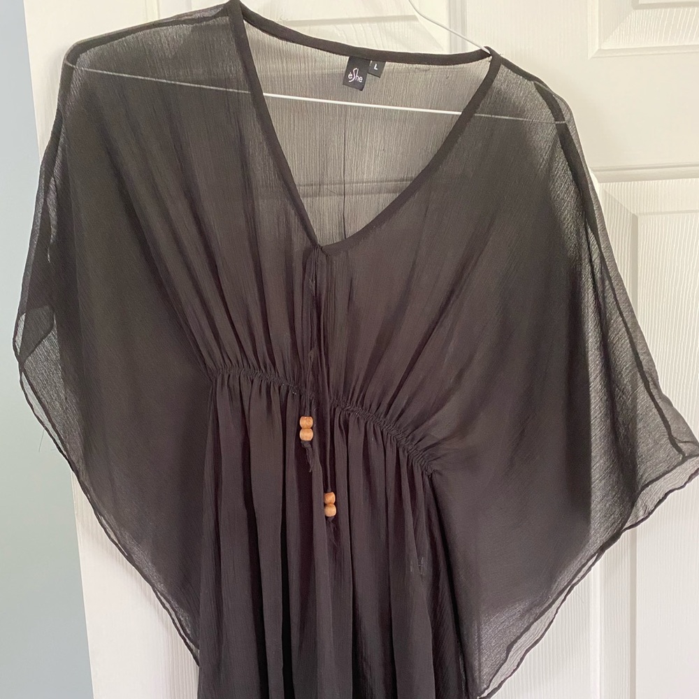 Black Swimsuit Coverup